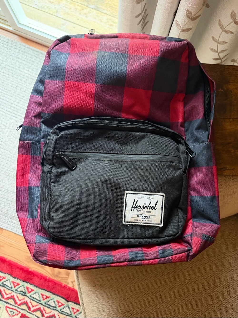 Herschel Supply Company Heritage Backpack - Red and Black Buffalo Plaid